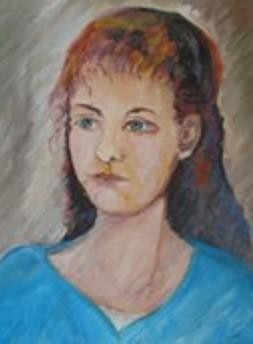 Portrait of his girlfriend Graziella - WOODNS