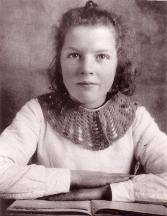 A sweet youthful image of his wife, Carla Peverelli - WOODNS