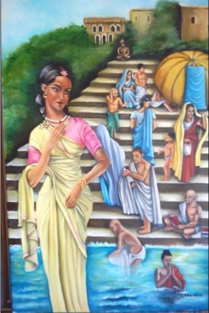 The Hindu Oil on canvas 40x60 Year 2006 - WOODNS