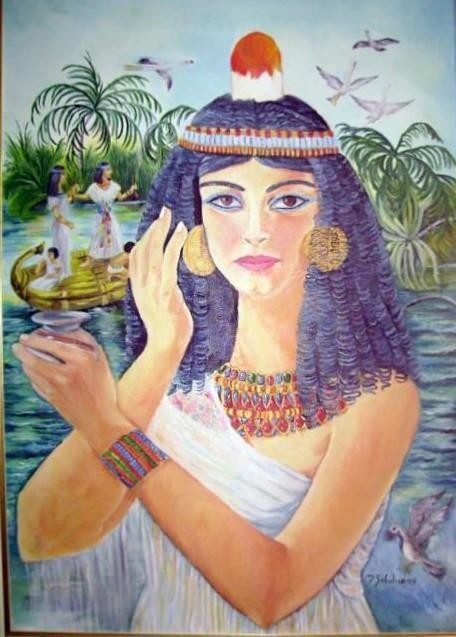 Cleopatra oil on canvas 50x60 2005 - WOODNS