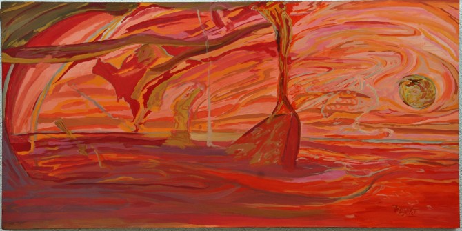 Sunset Acrylic 60x120 canvas - WOODNS